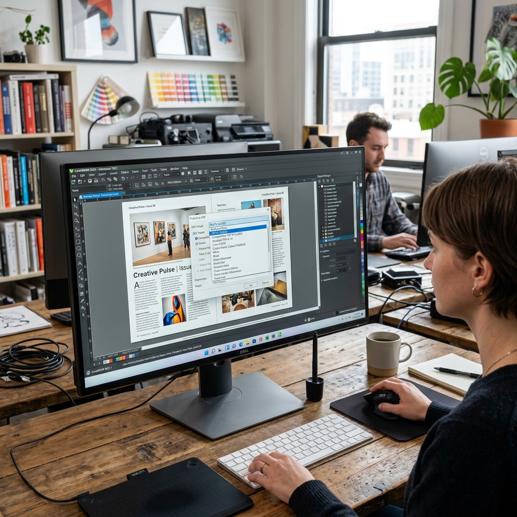 Como configurar o fechamento de arquivos em PDF/X-1a no CorelDRAW